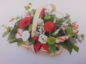 Festive Basket arrangement